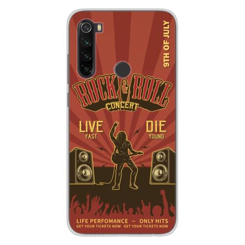 Coque En Silicone - Compatible Xiaomi Redmi Note 8 - Design Rock And Roll