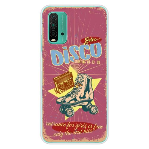 Coque En Silicone - Compatible Xiaomi Redmi 9t - Design Retro Disco