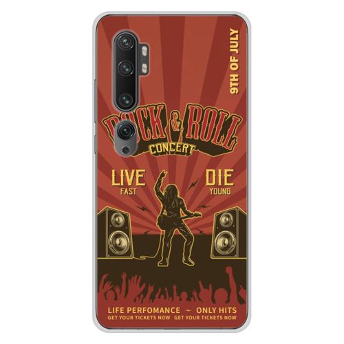 Coque En Silicone - Compatible Xiaomi Mi Note 10, Xiaomi Mi Note 10 Pro - Design Rock And Roll