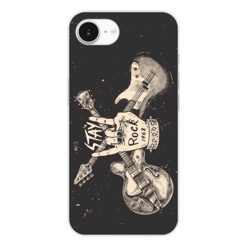Coque en silicone - Compatible Apple iPhone 16e - design stay rock