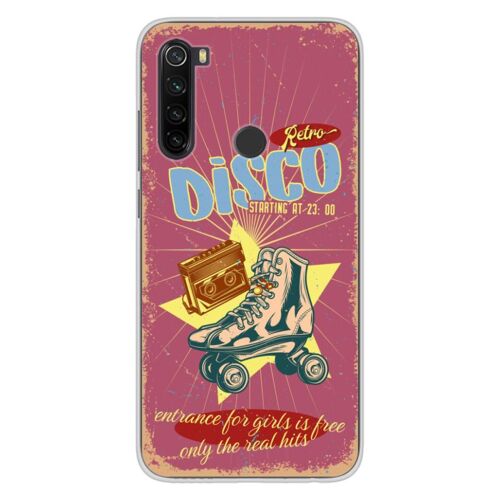 Coque En Silicone - Compatible Xiaomi Redmi Note 8t - Design Retro Disco