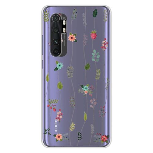 Coque En Silicone - Compatible Xiaomi Mi Note 10 Lite - Design Montee De Fleurs
