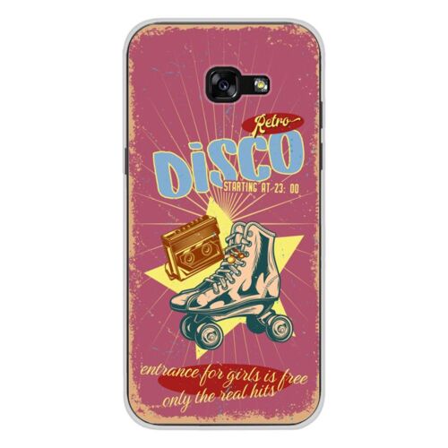 Coque En Silicone - Compatible Samsung Galaxy A3 2017 - Design Retro Disco