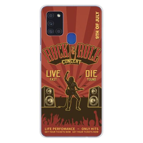 Coque En Silicone - Compatible Samsung Galaxy A21s - Design Rock And Roll