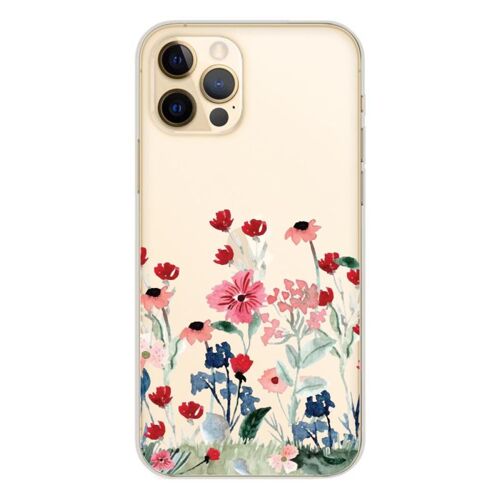 Coque En Silicone - Compatible Apple Iphone 12 Pro - Design Printemps En Fleurs