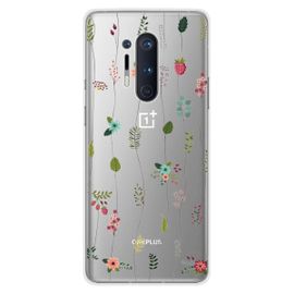 Coque En Silicone - Compatible Oneplus 8 Pro - Design Montee De Fleurs