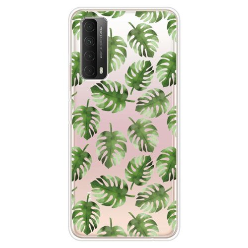 Coque En Silicone - Compatible Huawei P Smart 2021 - Design Feuilles De Monstera