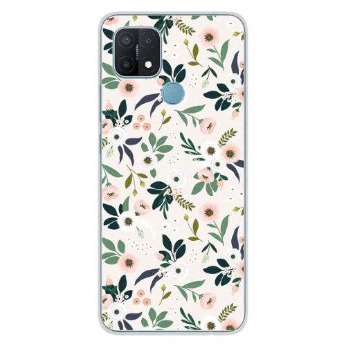 Coque En Silicone - Compatible Oppo A15 - Design Flowers