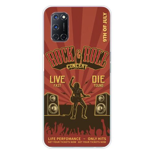 Coque En Silicone - Compatible Oppo A52, Oppo A72 - Design Rock And Roll