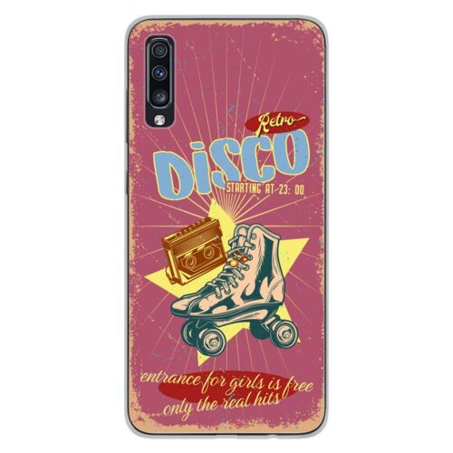 Coque En Silicone - Compatible Samsung Galaxy A70 - Design Retro Disco