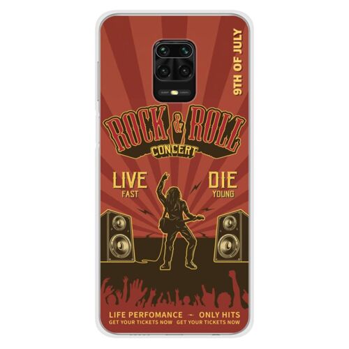 Coque En Silicone - Compatible Xiaomi Redmi Note 9s - Design Rock And Roll