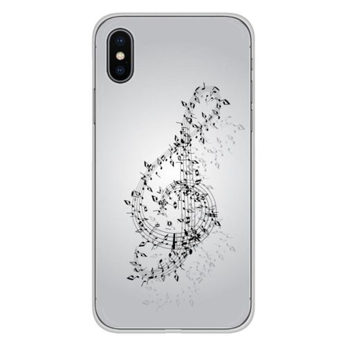 Coque En Silicone - Compatible Apple Iphone X, Apple Iphone Xs - Design Valse Des Notes