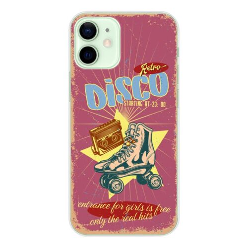 Coque En Silicone - Compatible Apple Iphone 12 Mini - Design Retro Disco