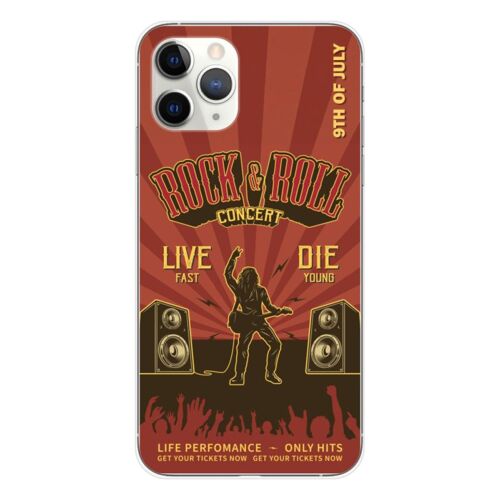 Coque En Silicone - Compatible Apple Iphone 11 Pro - Design Rock And Roll