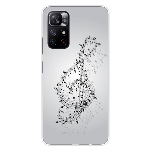 Coque En Silicone - Compatible Xiaomi Redmi Note 11 5g, Xiaomi Redmi Note 11s 5g - Design Valse Des Notes