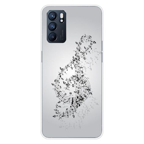 Coque En Silicone - Compatible Oppo Reno 6 5g - Design Valse Des Notes