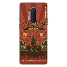 Coque En Silicone - Compatible Oneplus 8 Pro - Design Rock And Roll