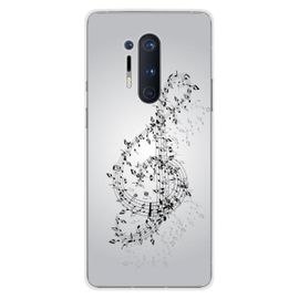 Coque En Silicone - Compatible Oneplus 8 Pro - Design Valse Des Notes