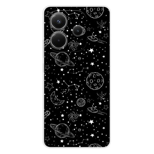 Coque En Silicone - Compatible Xiaomi Redmi Note 14 4g - Design Galaxy Draw