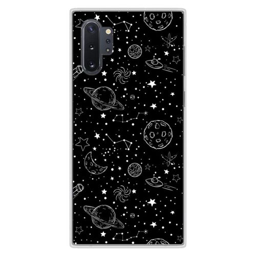 Coque En Silicone - Compatible Samsung Galaxy Note 10 Plus - Design Galaxy Draw