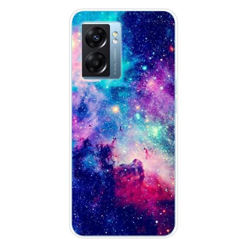 Coque En Silicone - Compatible Oppo A77 5g, Oppo A57 4g, Oppo A57 5g - Design Galaxie Bleue