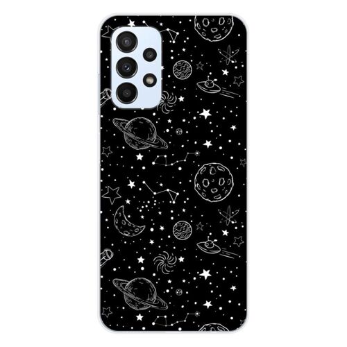 Coque En Silicone - Compatible Samsung Galaxy A23 4g, Samsung Galaxy A23 5g - Design Galaxy Draw