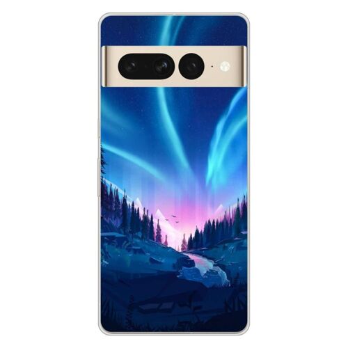 Coque En Silicone - Compatible Google Pixel 7 Pro - Design Tombee De Nuit