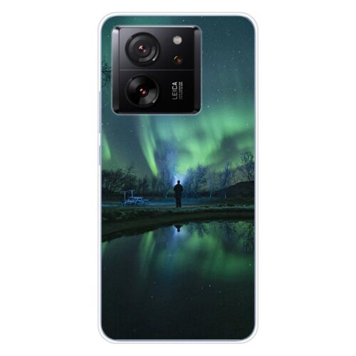 Coque En Silicone - Compatible Xiaomi 13t - Design Aurores Boreales