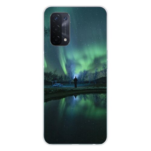 Coque En Silicone - Compatible Oppo A54 5g - Design Aurores Boreales