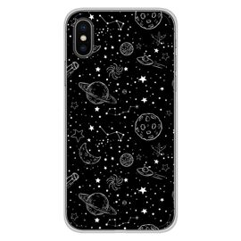 Coque En Silicone - Compatible Apple Iphone Xs Max - Design Galaxy Draw