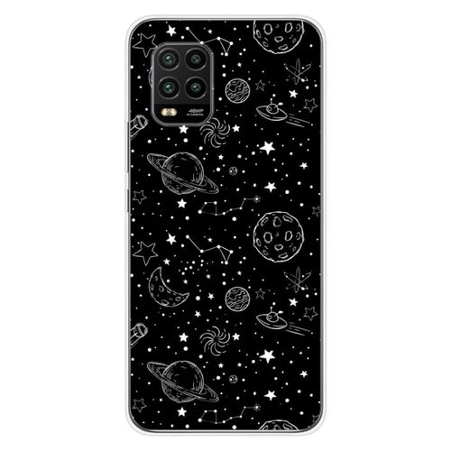 Coque En Silicone - Compatible Xiaomi Mi 10 Lite - Design Galaxy Draw