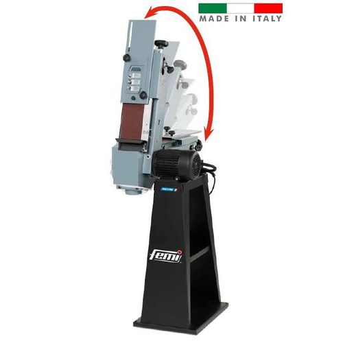 Ponceuse à bande industrielle FEMI avec socle - Triphasé 1000W Bande 120 x 1500 mm - 8266133