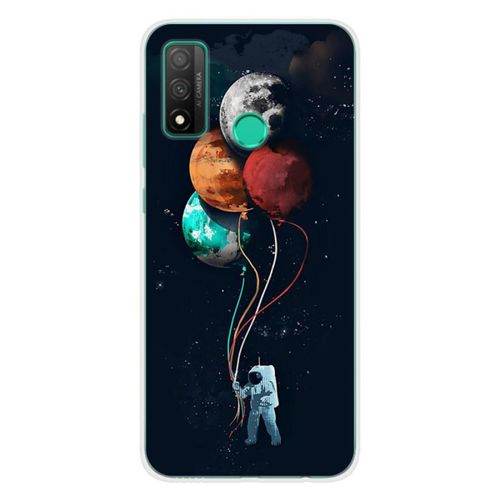 Coque En Silicone - Compatible Huawei P Smart 2020 - Design Cosmonaute Aux Ballons