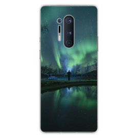 Coque En Silicone - Compatible Oneplus 8 Pro - Design Aurores Boreales