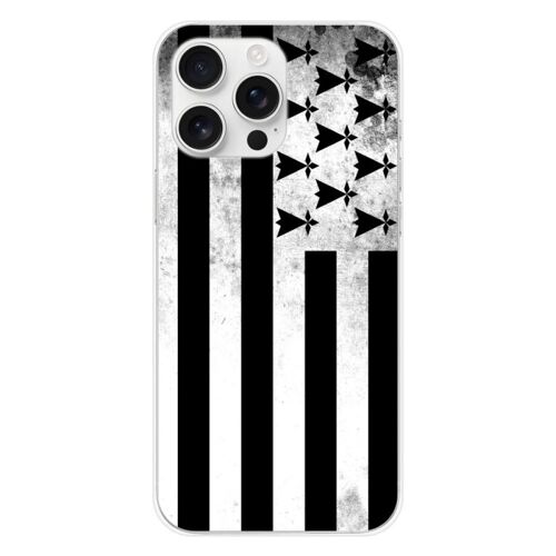 Coque En Silicone - Compatible Apple Iphone 16 Pro Max - Design Drapeau Bretagne