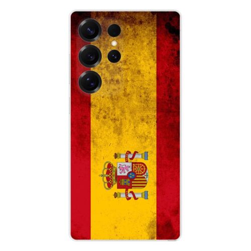 Coque En Silicone - Compatible Samsung Galaxy S25 Ultra - Design Drapeau Espagne