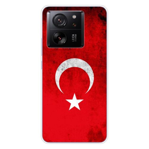Coque En Silicone - Compatible Xiaomi 13t - Design Drapeau Turquie