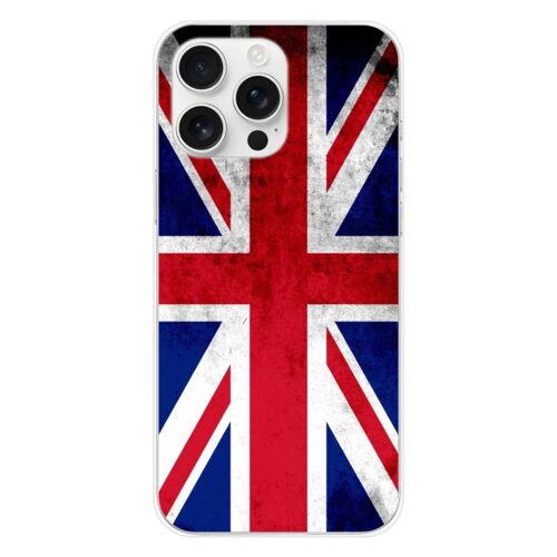 Coque En Silicone - Compatible Apple Iphone 16 Pro Max - Design Drapeau Angleterre