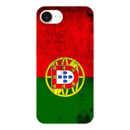 Coque en silicone - Compatible Apple iPhone 16e - design drapeau portugal