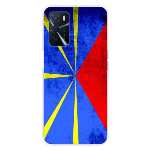 Coque En Silicone - Compatible Oppo A16 - Design Drapeau La Reunion