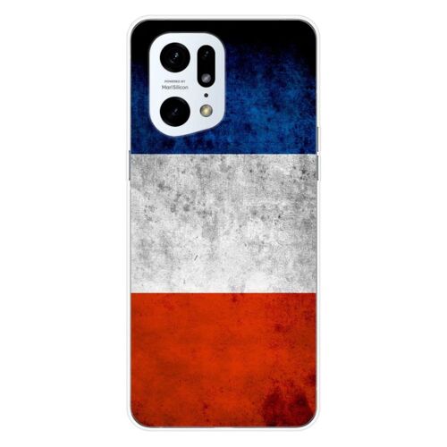 Coque En Silicone - Compatible Oppo Find X5 Pro - Design Drapeau France