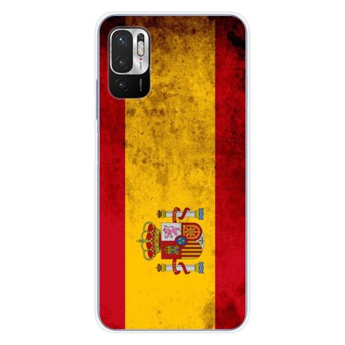 Coque En Silicone - Compatible Xiaomi Redmi Note 10 5g - Design Drapeau Espagne