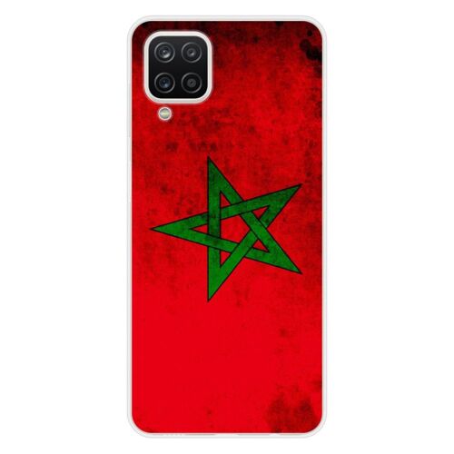 Coque En Silicone - Compatible Samsung Galaxy M22, Samsung Galaxy M32 - Design Drapeau Maroc