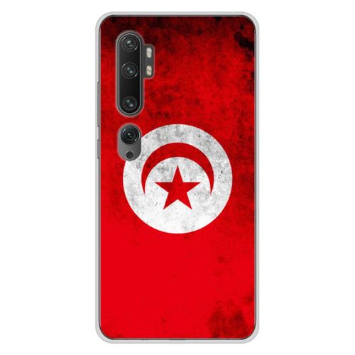 Coque En Silicone - Compatible Xiaomi Mi Note 10, Xiaomi Mi Note 10 Pro - Design Drapeau Tunisie