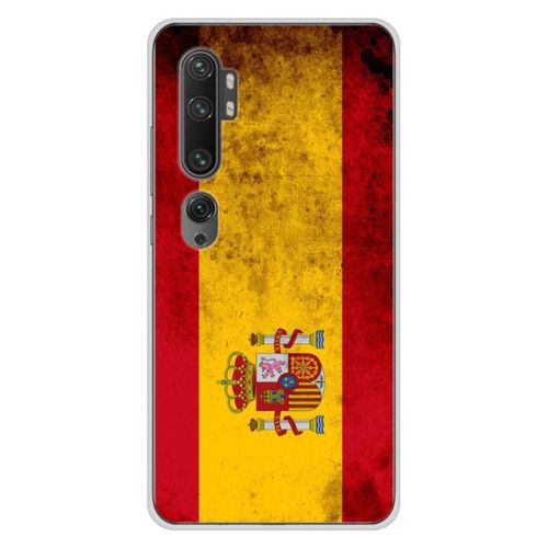 Coque En Silicone - Compatible Xiaomi Mi Note 10, Xiaomi Mi Note 10 Pro - Design Drapeau Espagne