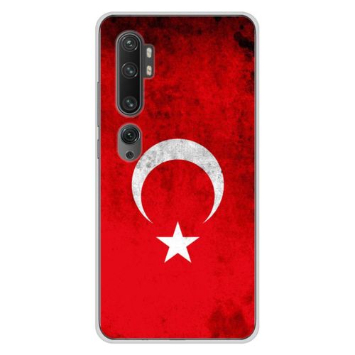 Coque En Silicone - Compatible Xiaomi Mi Note 10, Xiaomi Mi Note 10 Pro - Design Drapeau Turquie
