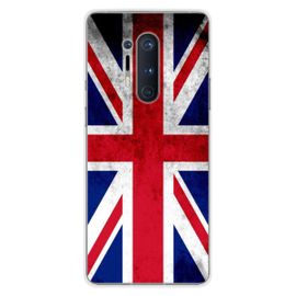 Coque En Silicone - Compatible Oneplus 8 Pro - Design Drapeau Angleterre