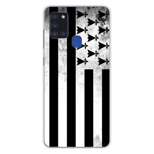 Coque En Silicone - Compatible Samsung Galaxy A21s - Design Drapeau Bretagne