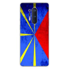 Coque En Silicone - Compatible Oneplus 8 Pro - Design Drapeau La Reunion