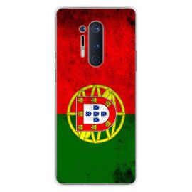 Coque En Silicone - Compatible Oneplus 8 Pro - Design Drapeau Portugal